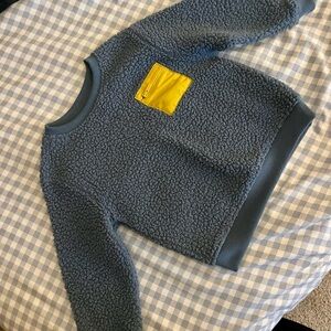 Old Navy Blue Fleece with Yellow Accent